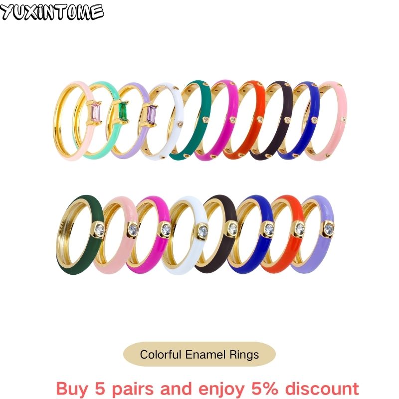 Anillos de esmalte colorido de - Aglaonema Red reseña y precio